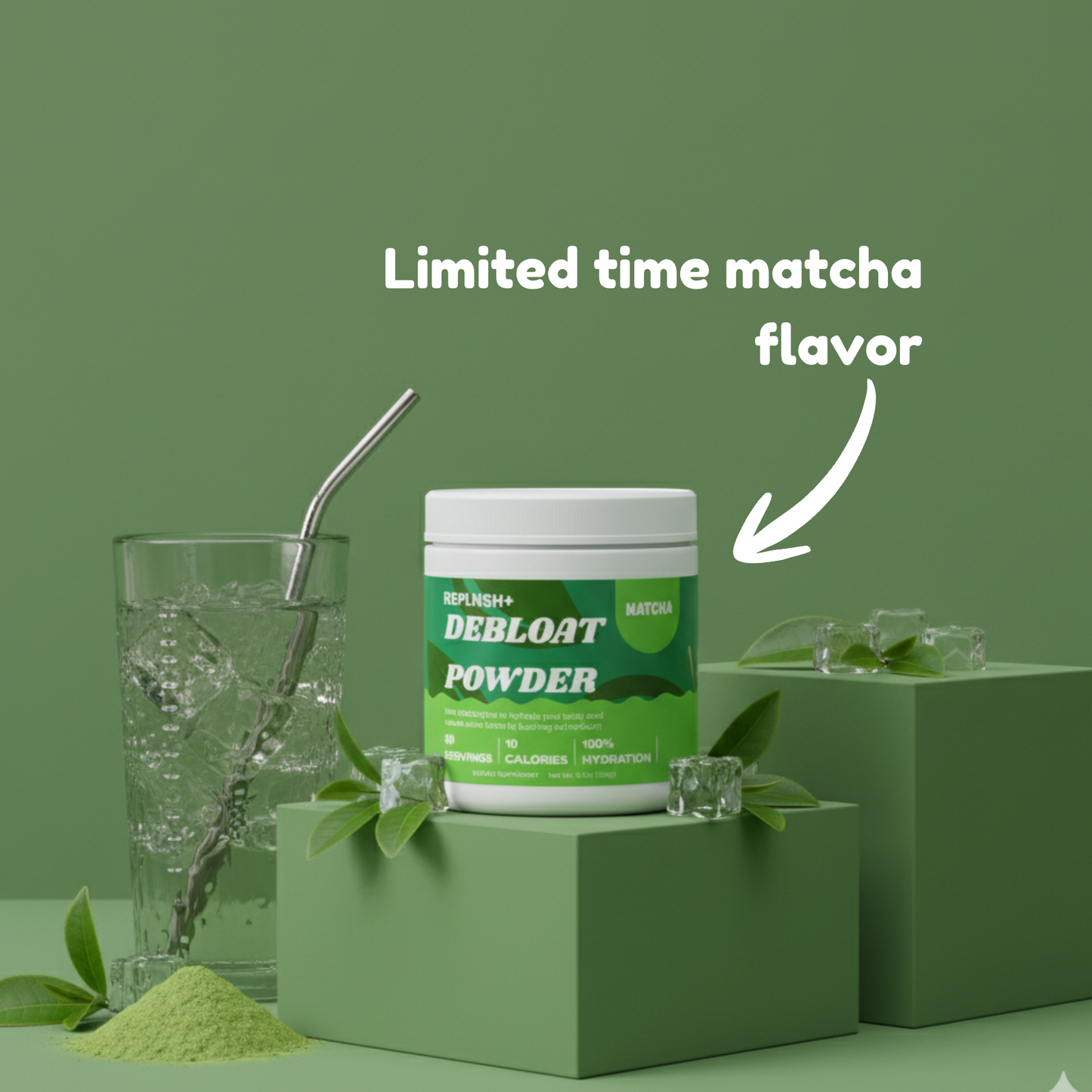 Debloat Powder - Matcha