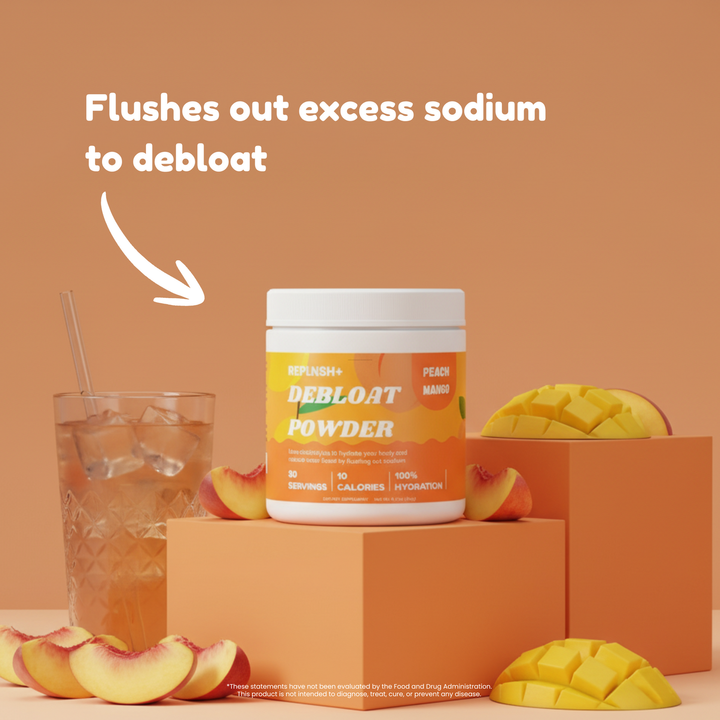 Debloat Powder - Peach Mango
